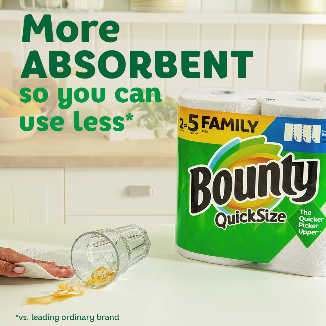 Bounty Select-A-Size Paper Towels, Print, 2 Triple Rolls = 6 Regular Rolls
