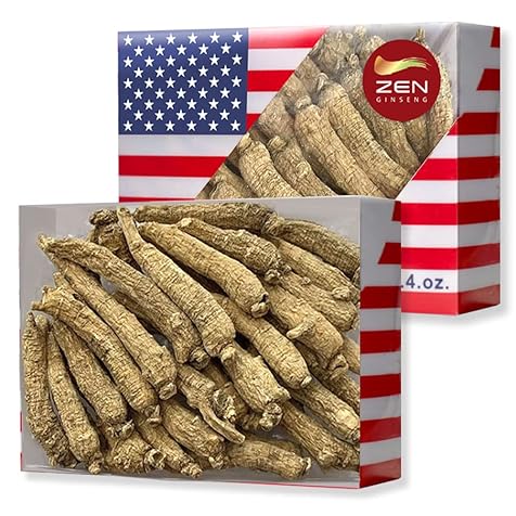 2 Boxes of Hand Selected American Ginseng Root-Small Tail (4oz/Box) 西洋参/花旗参 Panax Ginseng. Boosts Body Immunity, Energy & Stamina for Man & Women (8 Oz.)