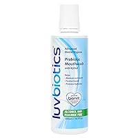 LUVBIOTICS Fluoride Free Mouthwash with Oral probiotics & xylitol. Promotes Healthy Oral Microbiome for Fresh Breath, Healthy Gums & Teeth. Free from Alcohol,Fluoride, SLS, Parabens - 500ml