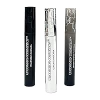 Best Of Lashes Mascara Collection Set - Smudge Proof Mascara with Volume and Length - Clump-Free, Stunning Lashes - 3 pc Gift Set