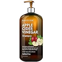 Apple Cider Vinegar Shampoo - Restores Shine & Reduces Itchy Scalp, Dandruff & Frizz - Sulfate Free, for All Hair Types, Men and Women - 16 fl oz