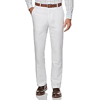 Men's Essentials Linen Dress Pant, Modern Fit, Solid Twill, Lightweight (Waist Size 29-42)
