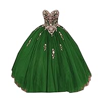 Luxurious Gold Crystal Rhinestones Sweetheart Tulle Prom Party Dresses Cocktail Ball Gown Corset Back 2024