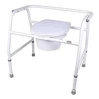 Carex Health Brands Extra Wide Steel Commode
