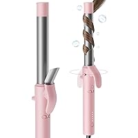 TYMO Rotating Curling Iron 1 Inch - Automatic Curling Wand for Curls/Beach Waves, Tourmaline Ceramic Self Curler, 10M Negative Ions, 30s Fast Heat-up, Long Barrel for Shoulder Length to Long Hair