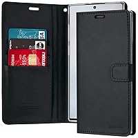 GOOSPERY Blue Moon Wallet for Samsung Galaxy Note 10 Plus Case (2019) Leather Stand Flip Cover (Dark Navy)
