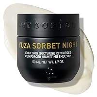 Yuza Sorbet - Vitamin C Night Cream - Nourishing & Hydrating Moisturizer to Boost Radiance, Soothe Dehydrated Face Skin & Help Fight Signs of Aging - Reinforced Nighttime Emulsion - 1.7 Oz