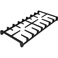 WB31X27150 Gas Stove Grate Replacement for GE, Replaces Jxgrate1 General Electric Burner Center Middle Grates Griddle Parts, Range Surface Cast Iron Rack Griddle for JGBS66REKSS Black
