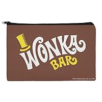 GRAPHICS & MORE Willy Wonka and the Chocolate Factory Wonka Bar Logo Pencil Pen Organizer Zipper Pouch Case