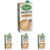 Pacific Foods Barista Series Original Oat Milk, Plant Based Milk, 32 oz Carton (Pack of 4)