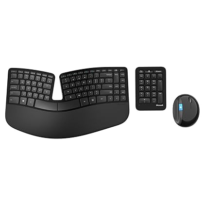 Microsoft Sculpt Ergonomic Desktop USB Port Keyboard and Mouse Combo (L5V-00002)