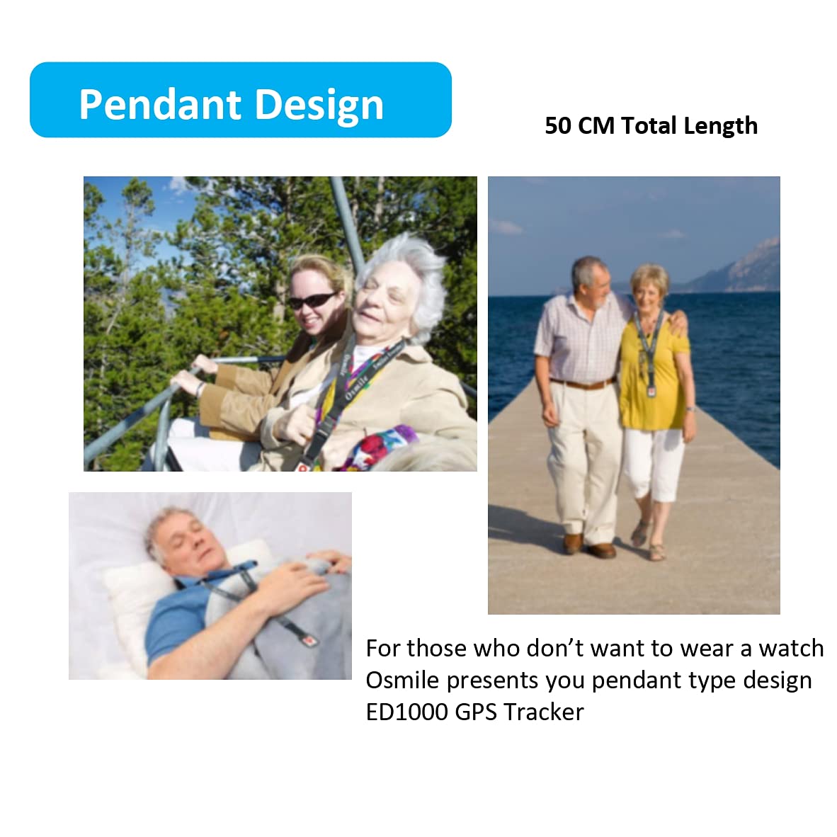 Osmile ED1000 - Senior Dementia & Alzheimer GPS Tracker Pendant
