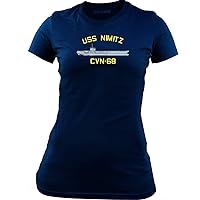 Women's Navy Ship USS Nimitz CVN-68 Veteran T-Shirt