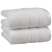 with US and Imported Cotton - Luxury 2-Piece Hand Towel by 1888 Mills, Supporting USA Manufacturing - White