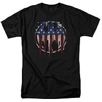 Batman- Graffiti Flag Shield T-Shirt Size L