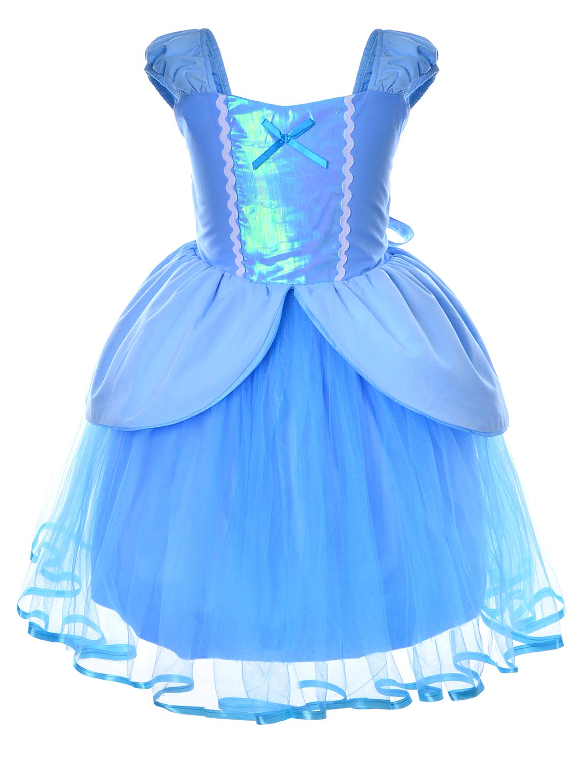 Little Girls Princess Costume for Birthday Party with Headband