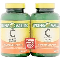 Spring Valley - Vitamin C 500 Milligram with Rose Hips, 250 Tablets