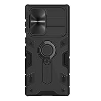 Case for Samsung Galaxy S22/s22plus/s22ultra, Built Slide Camera Protection Cover, Heavy Duty with 360 Rotating Stand, 360 Full Body Coverage,Black,S22 6.1''