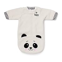 Enesco unisex baby Izzy and Oliver New Panda Be Happy Cozy Bag Onesie, White, 0-12 Months US