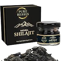 Pure Himalayan Organic Shilajit Resin - Gold Grade 500 mg Maximum Potency Natural Shilajit Resin with 85+ Trace Minerals & Fulvic and Humic Acid for Energy, Immune Support, 20 Grams