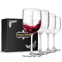 Unbreakable Wine Glasses 16oz - Shatterproof, Reusable, Drink Glassware (Set of 4) For Indoor Outdoor Drinkware Travel, Pool, Camping, Beach, Picnic