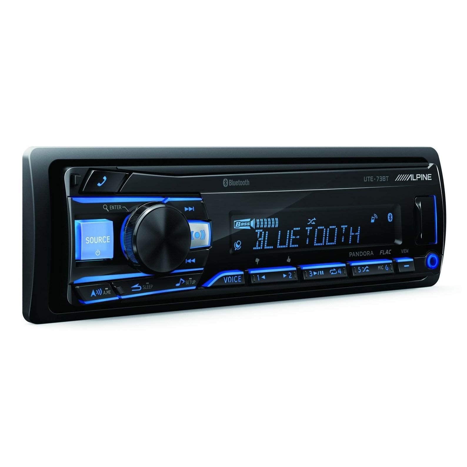 Alpine UTE-73BT Advanced Bluetooth Mech-Less Digital Media Receiver (Does not Play CDs)