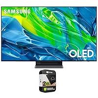 Samsung QN55S95BAFXZA 55 inch 4K Quantum HDR OLED Smart TV 2022 (Renewed) Bundle with 2 YR CPS Enhanced Protection Pack