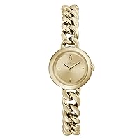 FURLA Ladies Gold Tone Stainless Steel Bracelet Watch (Model: WW00019004L2)