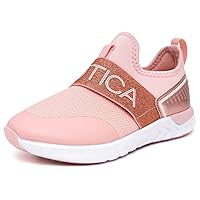 Nautica Youth Girls Slip-On Athletic Sneakers - Stylish Running and Tennis Shoes for Little and Big Kids