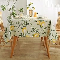 Vinyl Tablecloth with No Woven Fabric Backing Waterproof Oil-Proof PVC Table Cloth Stain-Resistant Wipeable Rectangle Table Cover for Indoor and Outdoor - 55 * 39 inch