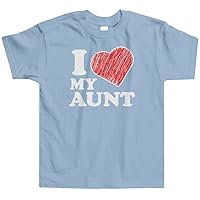 Threadrock Little Boys' I Love My Aunt Toddler T-Shirt 4T Light Blue