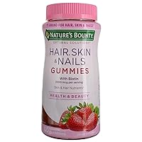 Optimal Solutions Hair, Skin and Nails Gummies, 80 ea (Pack of 6)