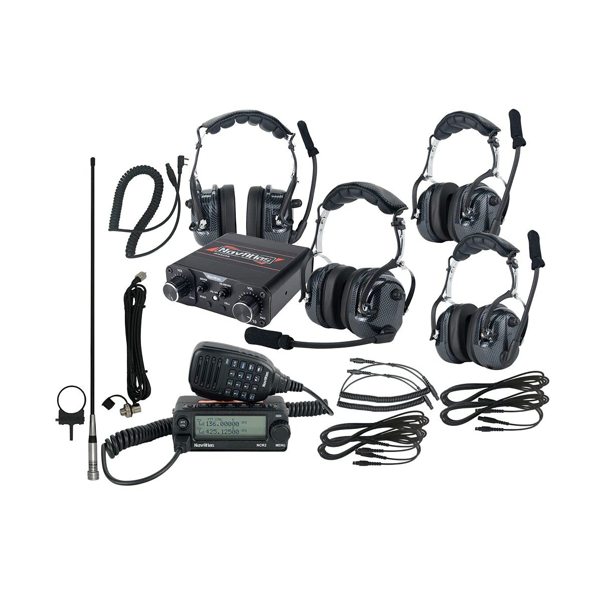 NavAtlas Overhead Headset Communication Kit (4 Person)