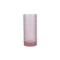 Fortessa D&V Jupiter Highball Fashion Glass, 10.8 Ounce, Set of 6, Pink