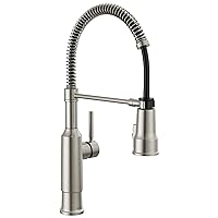 Delta Faucet Theodora Pull Down Kitchen Faucet with Pull Down Sprayer, Commercial Kitchen Sink Faucet, Faucets for Kitchen Sink, Magnetic Docking Spray Head, SpotShield Stainless 18804Z-SP-DST