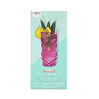 NPW-USA Happy Hour Tiki Cocktail Glass, Pink