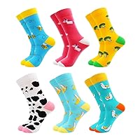 Fun Mens dress Socks, Colorful Crazy Cool Funny Socks, Patterned Funky  Novelty Socks Size 9-12