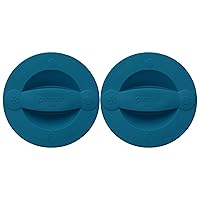 Pyrex 516-RRD-PC 2-Cup Adriatic Blue Measuring Cup Lid - 2-Pack Made in the USA
