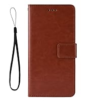Compatible with Oppo A9 2020 Case Leather Back Cover Phone Protective Shell Protection Wallet Business Style with Stand Function and Wake Up Protective case (Brown)