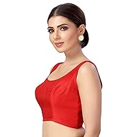 Women's Silk Saree Blouse Readymade Indian Bollywood Style Party Wear Sari Blouse Tunic Top for Saree