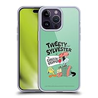 Head Case Designs Officially Licensed Looney Tunes Tweety and Sylvester The Cat Season Soft Gel Case Compatible with Apple iPhone 14 Pro Max and Compatible with MagSafe Accessories