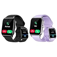 Gydom IDW13 2pack Smart Watch, Purple + Black