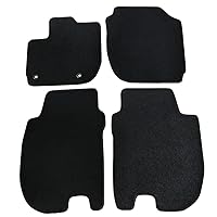 Floor Mat Compatible with 2015-2020 Honda Fit, Factory Fitment Floor Mats Carpet Front & Rear Black 4PC Nylon by IKON MOTORSPORTS, 2016 2017