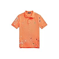 Polo Ralph Lauren Big Boys Cotton Mesh Polo Shirt (Orange(611806)/G, X-Large)