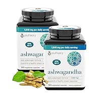 Organic KSM-66 Ashwagandha Vegetarian Supplements (180 Capsules,Pack of 2), 1000mg per Daily Serving of 2 Capsules,Help Support A Healthy Stress Response