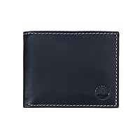 Timberland Men's Leather Wallet with Attached Flip Pocket