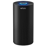Afloia Air Purifiers for Home Large Room Up to 1076 Ft², 3-Stage Fliter Air Purifiers for Bedroom 22 dB, Air Purifiers for Pets Dust Dander Mold Pollen Odor Smoke, Kilo Black, 7 Colors Light