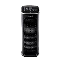 Honeywell HFD280 Compact Air Genius 4 Air Purifier with Permanent Washable Filter, Medium Rooms (150 sq. ft.), Black