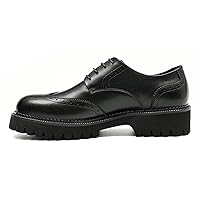 Men's Oxfords Formal Dress Leather Wingtips Brogues Derby Fashion Handmade Casual Shoes for Men