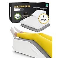 Wedge Pillow for Sleep Apnea, Knee Pain Relief, and Leg Elevation - Sleeping Wedge Pillow - Helpful for Swelling, Better Blood Circulation, and Back Support - Incline Pillow for Under Knee and Foot